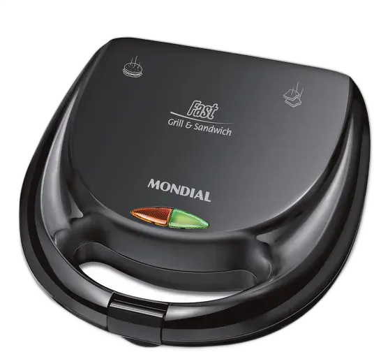 Fast Grill and Sandwich Maker Mondial 750W - S-12