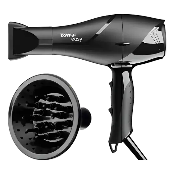 Hair Dryer with Curl Diffuser Taiff Easy Motor Professional