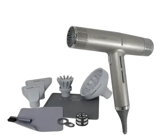 Iq3 Perfetto Gray Gama Italy 1600w Hair Dryer Gray