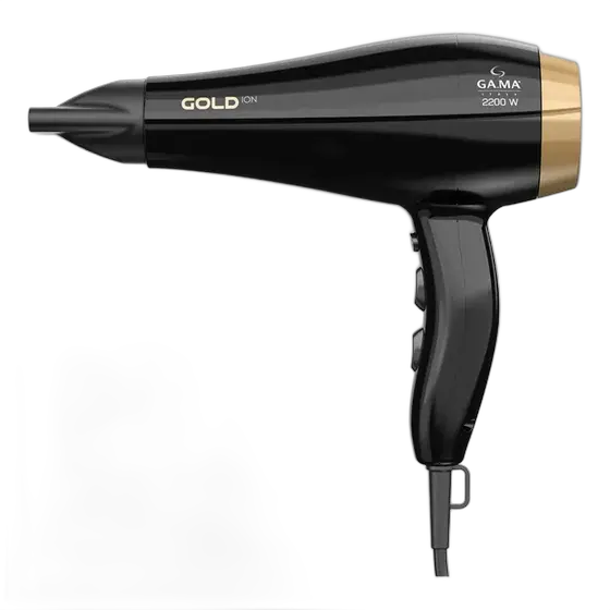 Secador De Cabelos Gama Gold Ion Profissional 2200w - Cor Preto
