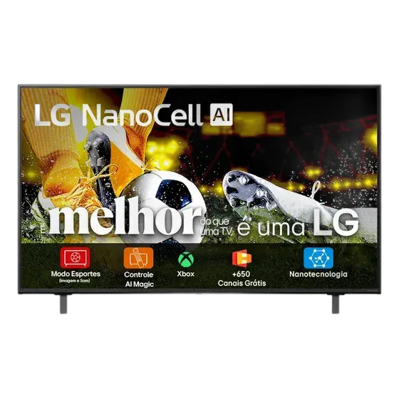 Smart TV 4K 50" LG NanoCell 50NANOA α7 AI Gen8 Processor 4K Super Upscaling Google Cast Alexa Built-in AI Smart Magic Remote WebOS 25