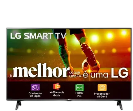 Smart TV LG 43 Full HD, Processor A5 Gen6, AI, Alexa and webOS 23 - 43LR6700PSA