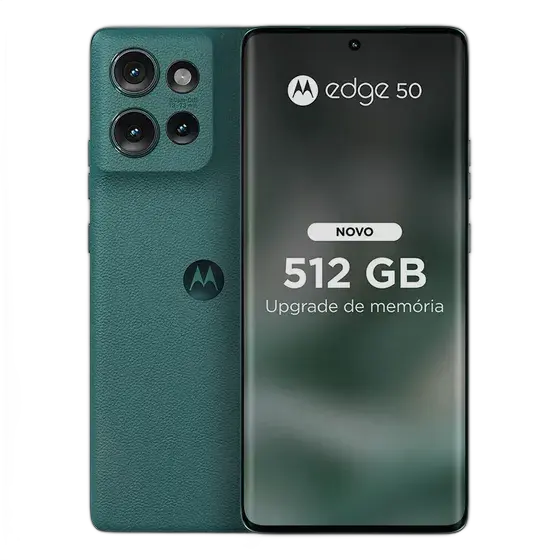Smartphone Motorola Edge 50 5g - 512gb 24gb (12gb Ram+12gb Ram Boost) 50mp Sony Camera Moto Ai Military Ultra-durability - Green