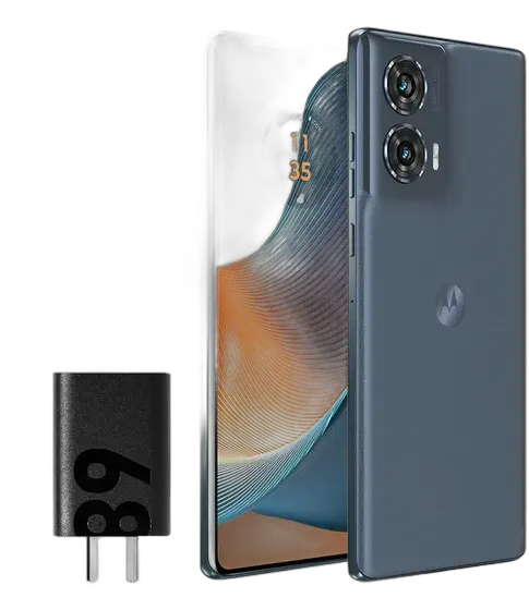Motorola Edge 50 Fusion 5G Smartphone - 256GB 16GB (8GB RAM+8GB RAM Boost) 50MP Sony AI Camera IP68 NFC - Blue Teal