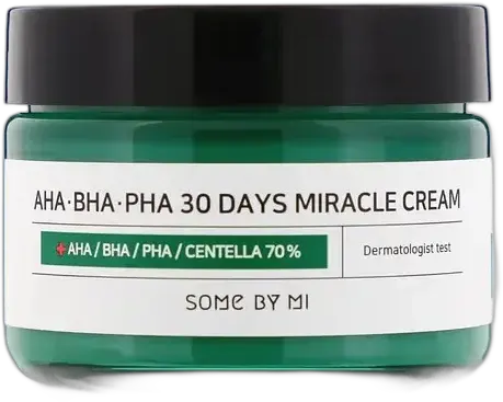 Some By Mi Miracle Cream Aha Bha Pha 30 Days Anti-Acne Facial Cream 50ml