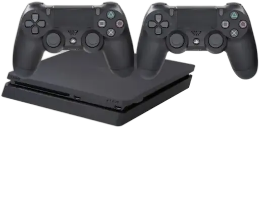 Sony PlayStation 4 Slim 1TB DualShock 4, 2 Controllers Onyx Black
