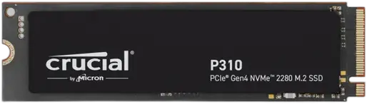 Crucial P310 SSD 2TB M.2 2280 NVMe PCIe Gen4 Read up to 7100MB/s Write up to 6000MB/s CT2000P310SSD8 Black