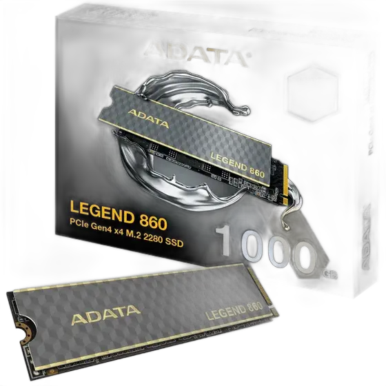 Ssd Adata 1tb M.2 2280 Nvme Ps5 Heatsink Legend 860 Pcie Gen 4 X4 Sleg-860-1000gcs Silver