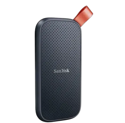Portable External SSD 2TB USB-C 3.2 Gen 2 Interface SanDisk SDSSDE30-2T00 Read Speed Up to 800MB/s Black