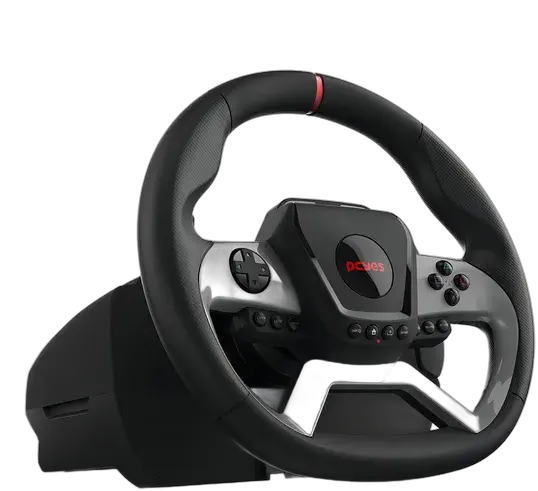 Pcyes W270 Gaming Wheel for PC, Xbox and PlayStation Force Feedback, Pedals and Shifter, USB