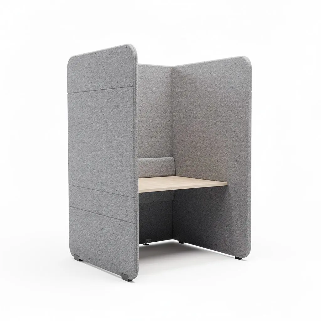 Acoustic Desk Booth Felt Route-Ready