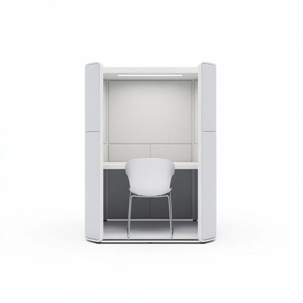 Acoustic Desk Booth Pod Dopamine Variant