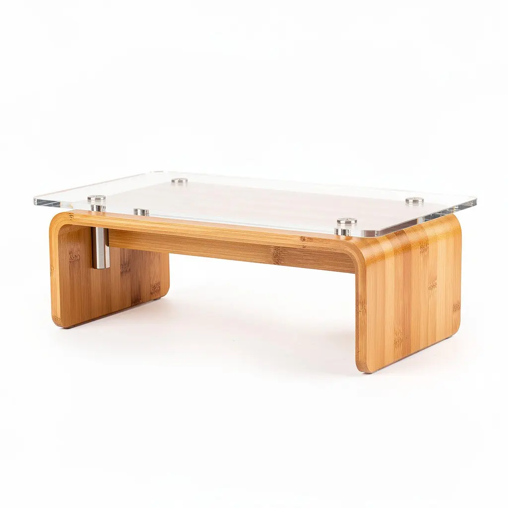 Acrylic Monitor Stand Bamboo Dopamine Variant