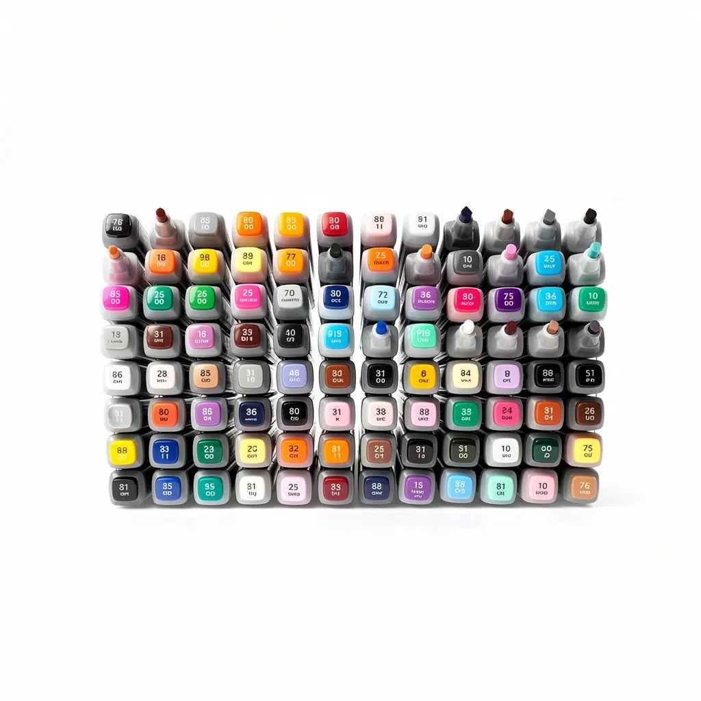 Alcohol Marker Set (80) Dual-Tip Cart Theater Cut