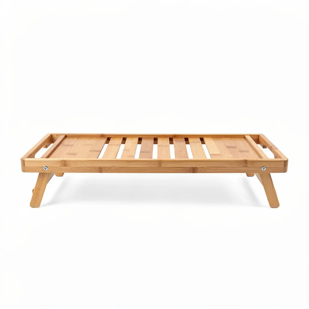 Bamboo Bath Caddy Tray Zero-Checkout Edition