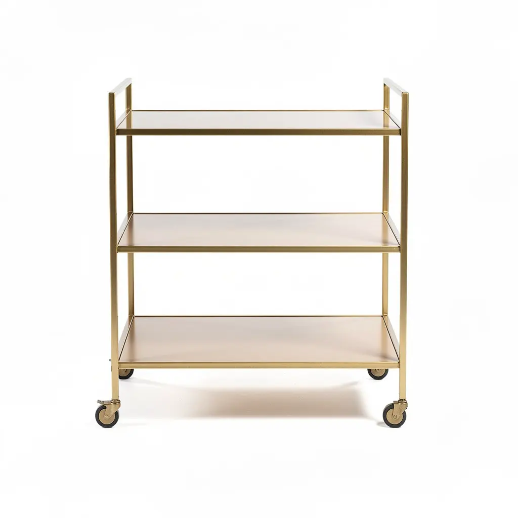 Bar Cart Gold 2-Tier Dopamine Variant