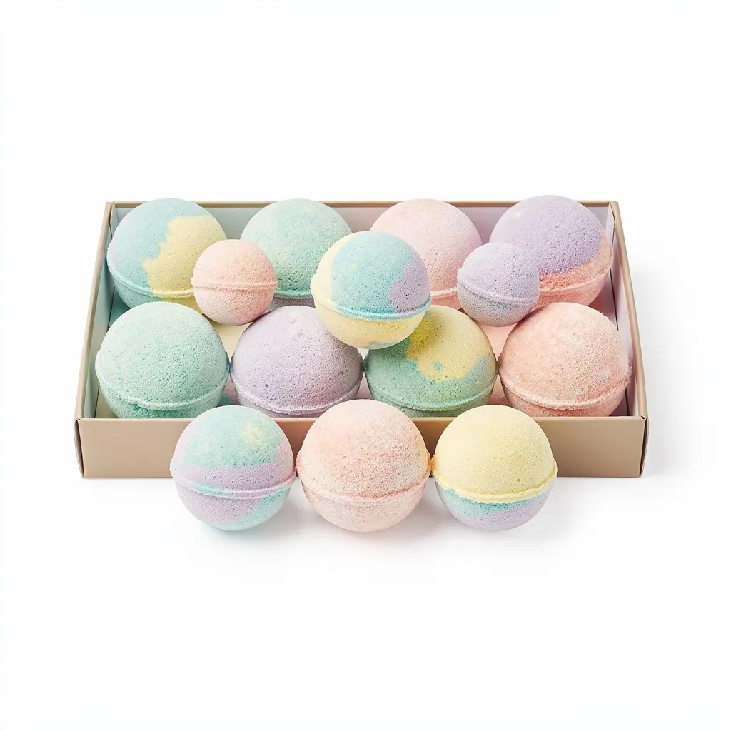 Bath Bomb Gift Set Fizzy Cart Theater Cut