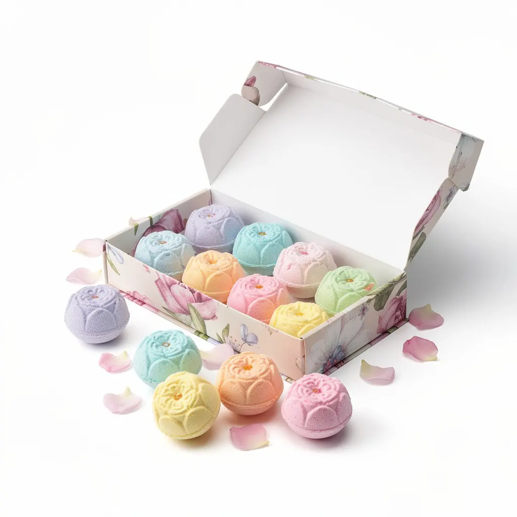 Bath Bomb Gift Set Floral Wish Drop