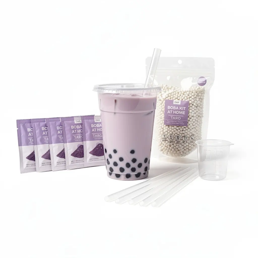 Boba Kit at Home Taro Cart Theater Cut