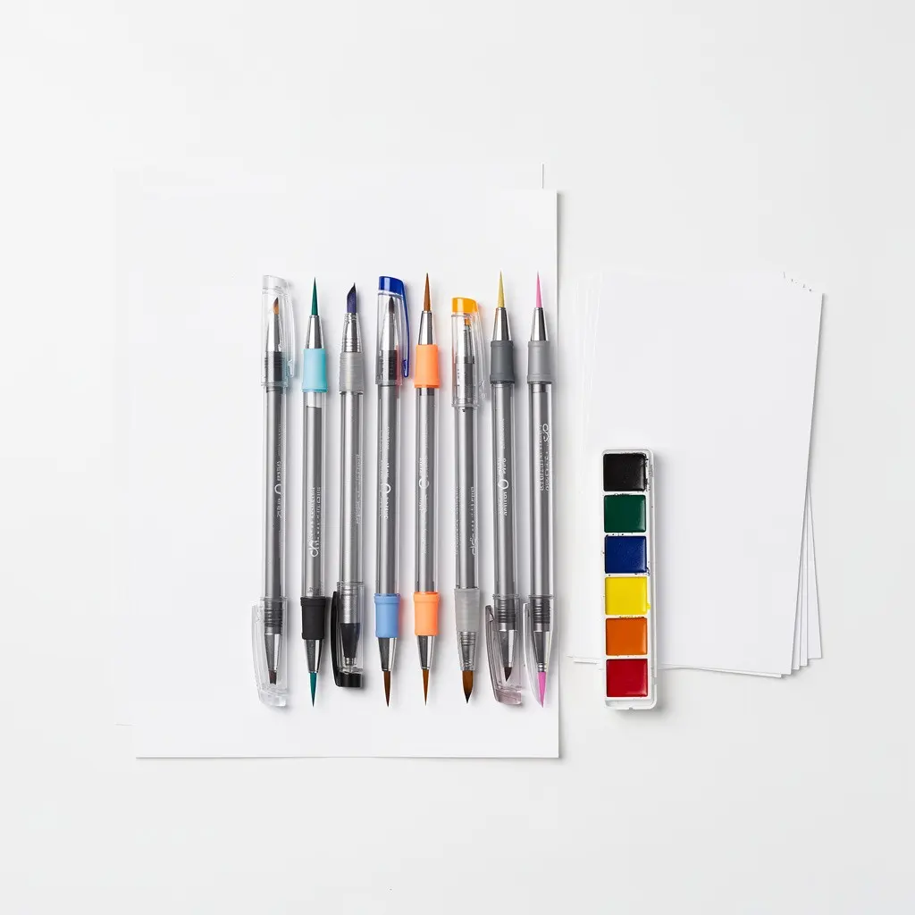 Brush Pen Lettering Set Watercolor Route-Ready