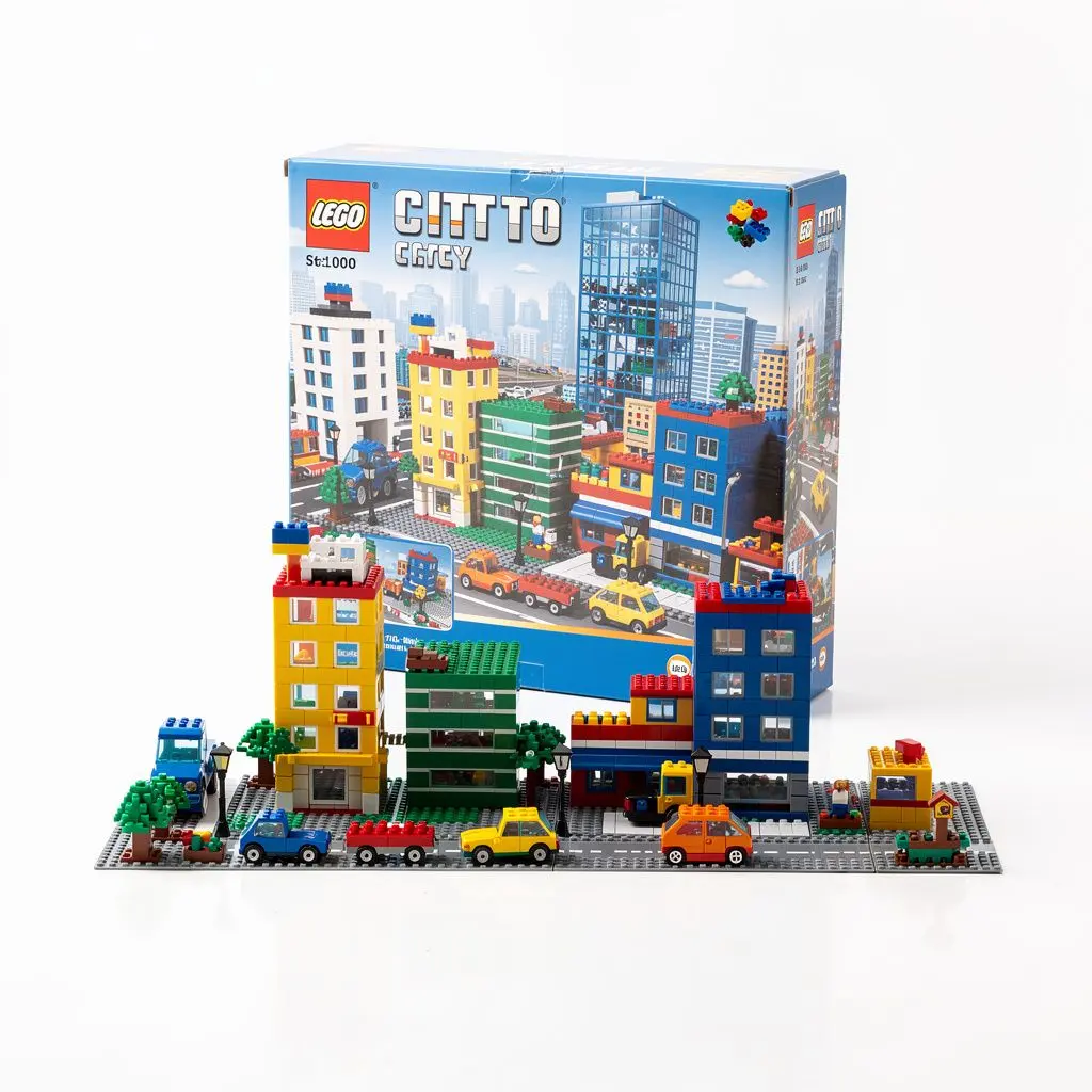 Building Brick Set (1000pc) City Route-Ready
