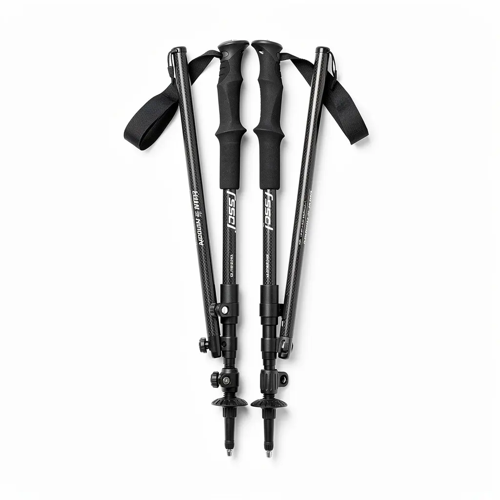 Carbon Trekking Poles Z-Fold Dopamine Variant