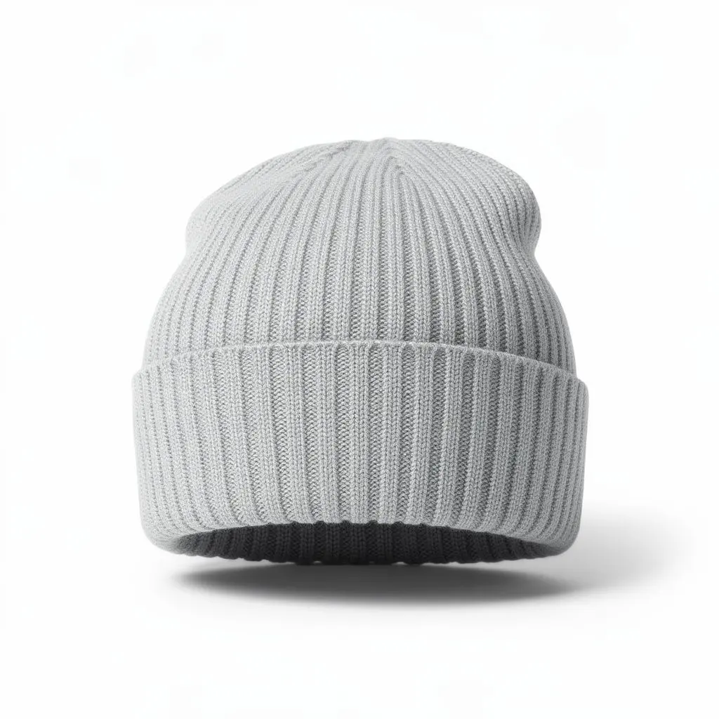 Cashmere Beanie Ribbed Cart Theater Cut