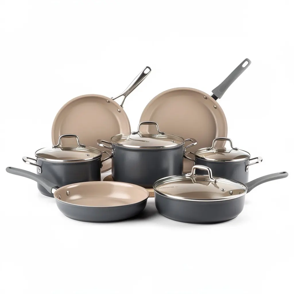 Ceramic Cookware Set (10pc) Nonstick Dopamine Variant