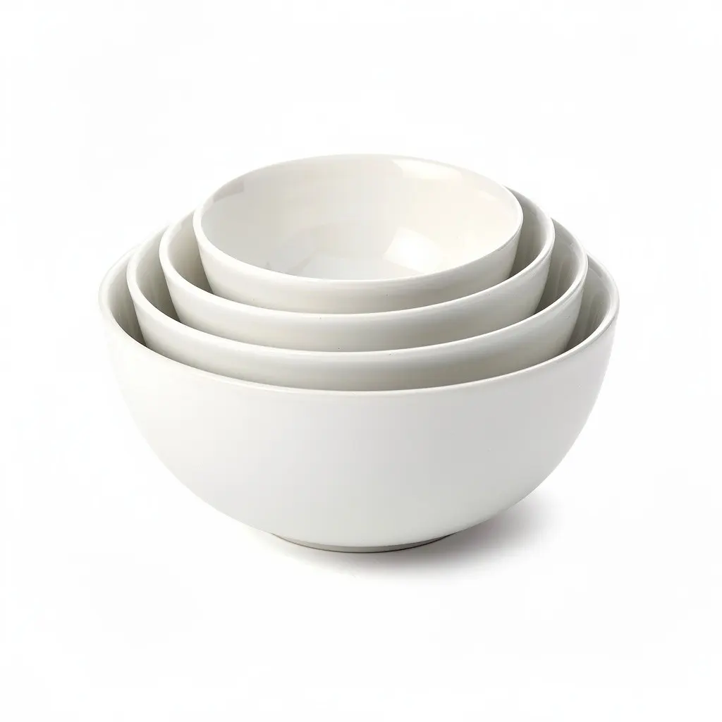Ceramic Mixing Bowl Set Nesting Zero-Checkout Edition