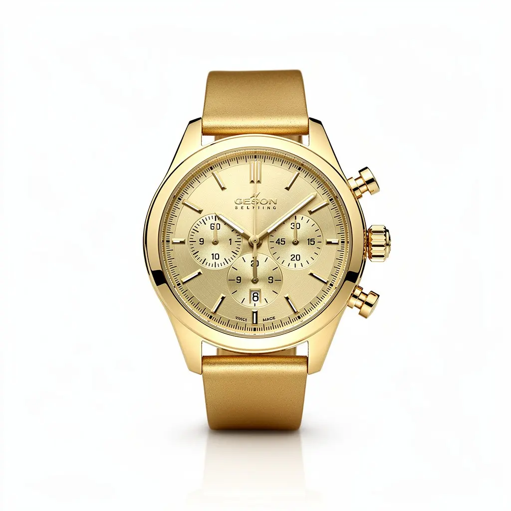 Chronograph Watch Gold Zero-Checkout Edition