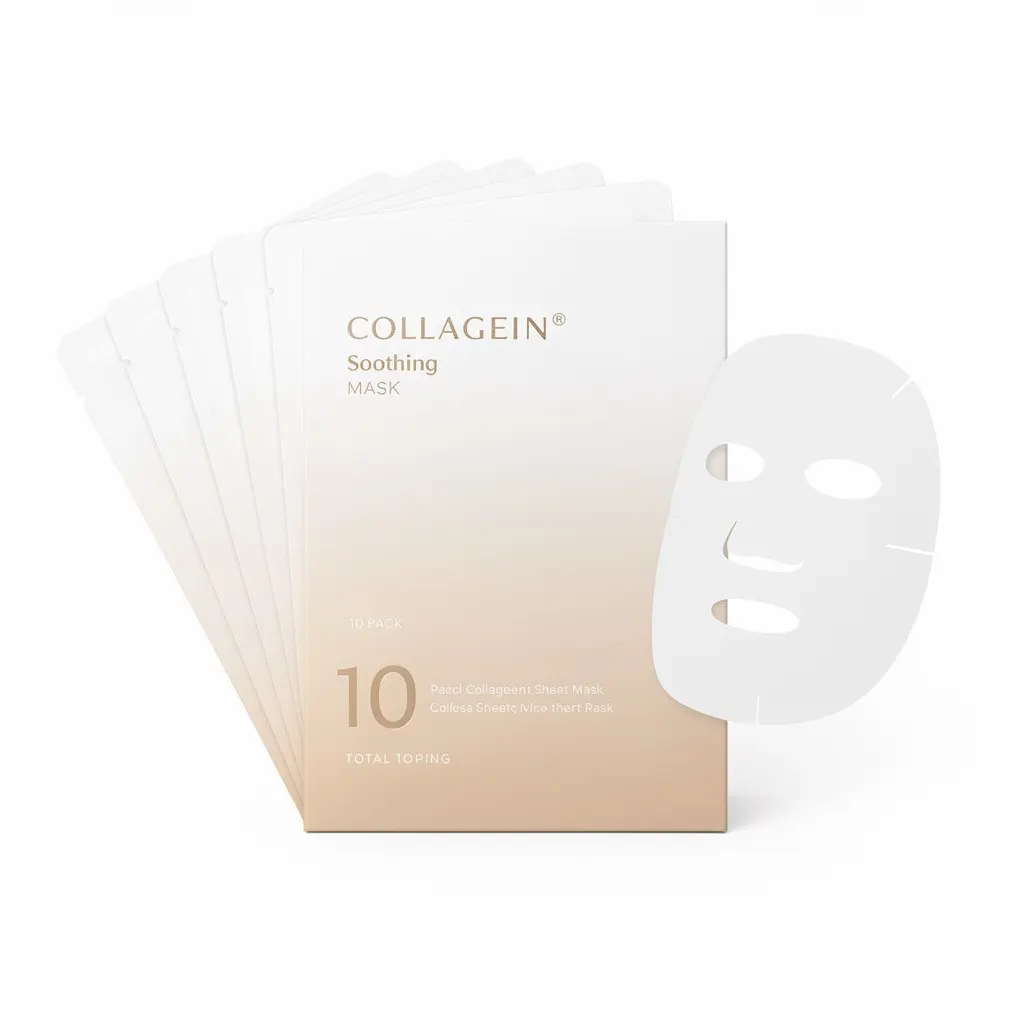 Collagen Sheet Mask 10pk Soothing Cart Theater Cut