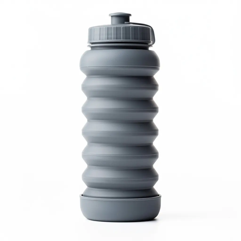 Collapsible Water Bottle Silicone Cart Theater Cut