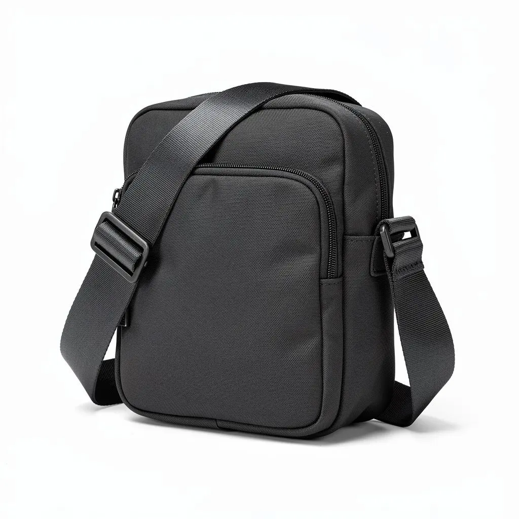 Crossbody Sling Bag Nylon Cart Theater Cut