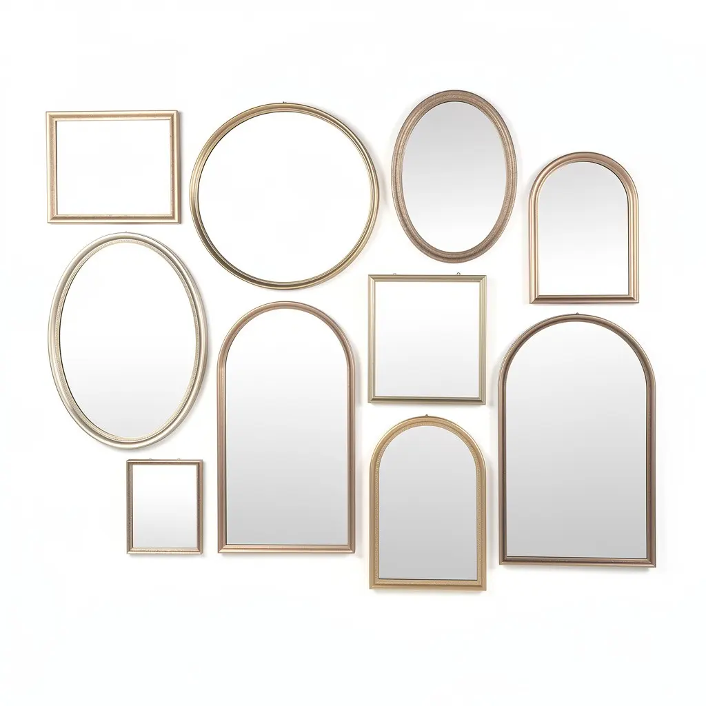 Decorative Mirror Set Gallery Wish Drop