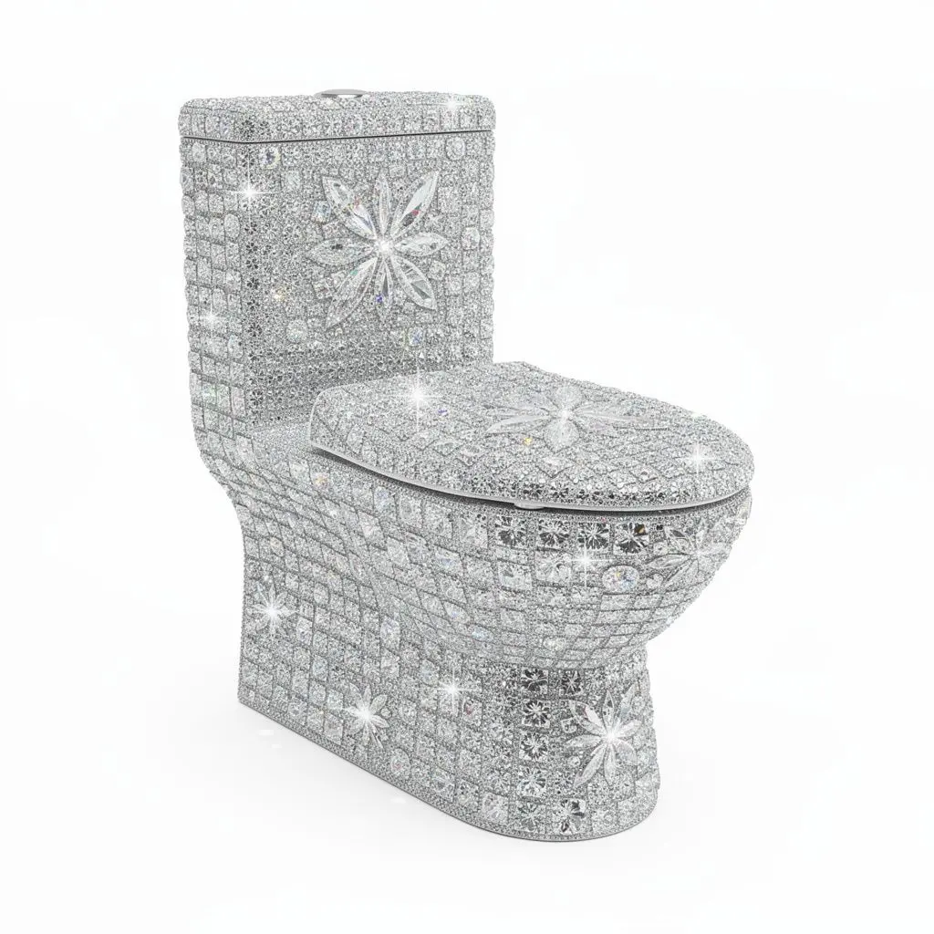 Diamond-Encrusted Toilet Cart Theater Cut