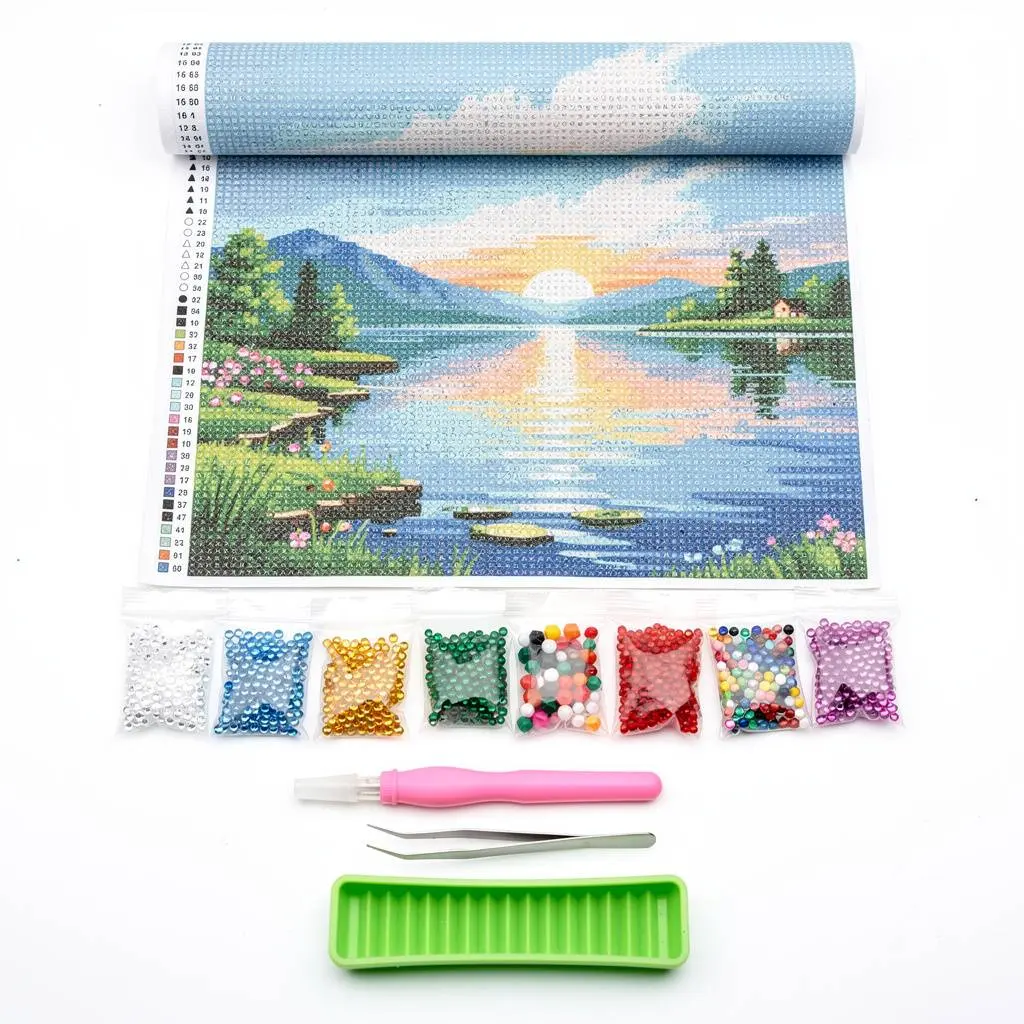 Diamond Painting Kit Landscape Zero-Checkout Edition