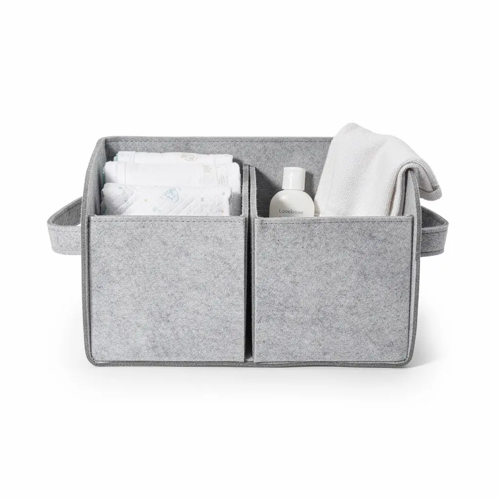 Diaper Caddy Organizer 2-Compartment Zero-Checkout Edition