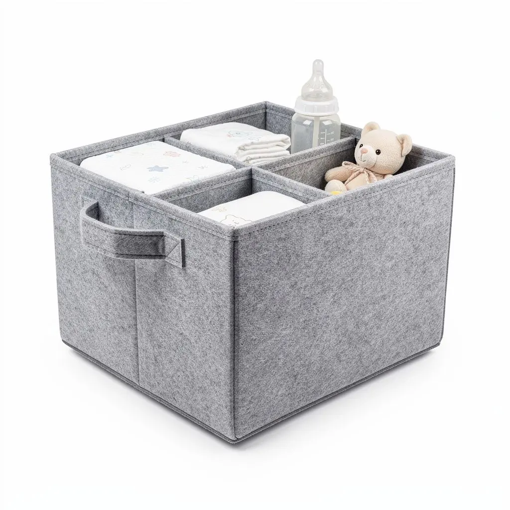 Diaper Caddy Organizer Felt Dopamine Variant