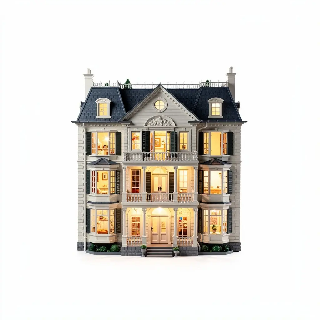 Dollhouse Mansion Light-Up Zero-Checkout Edition