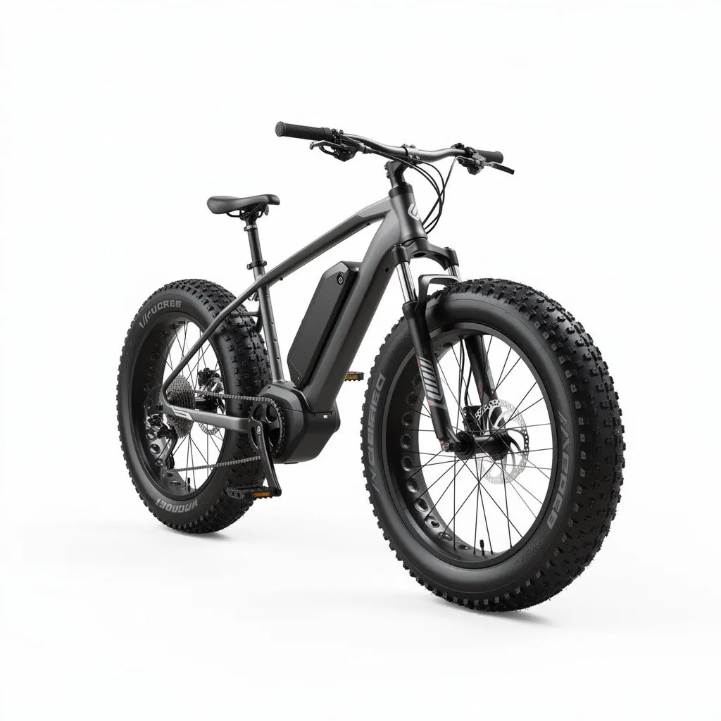 Electric Bike Fat-Tire Route-Ready