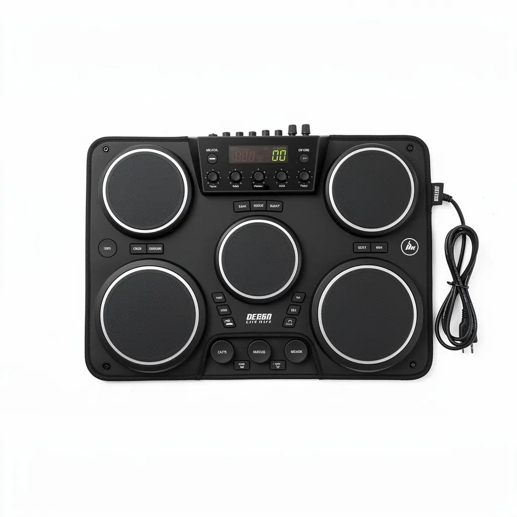 Electronic Drum Kit Roll-Up Cart Theater Cut