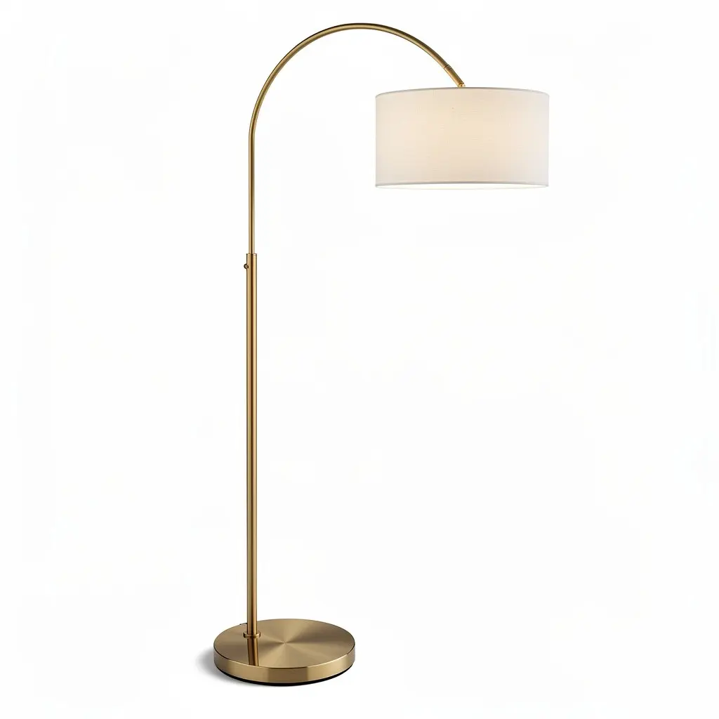 Floor Lamp Arc Brass Wish Drop