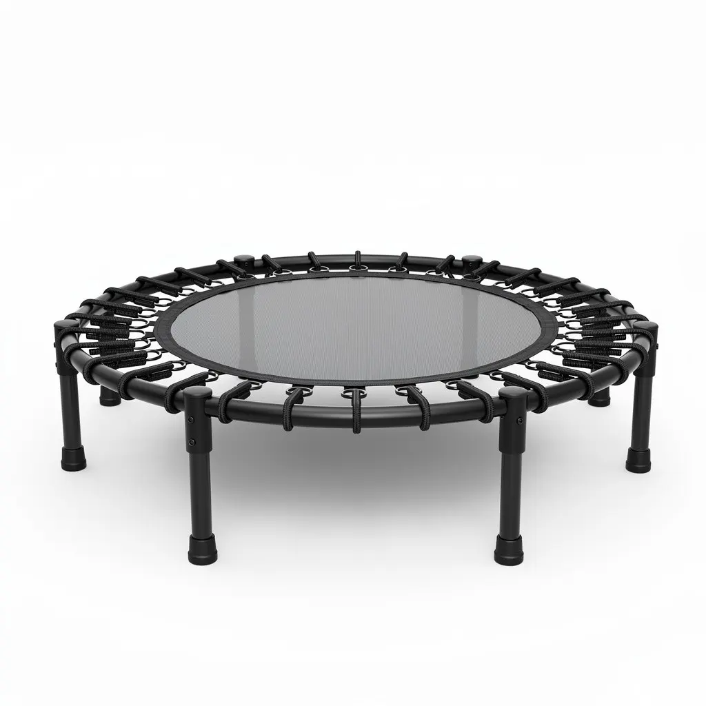 Foldable Mini Trampoline Bungee Cart Theater Cut