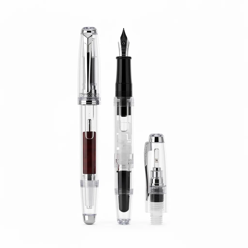 Fountain Pen Set Demonstrator Zero-Checkout Edition
