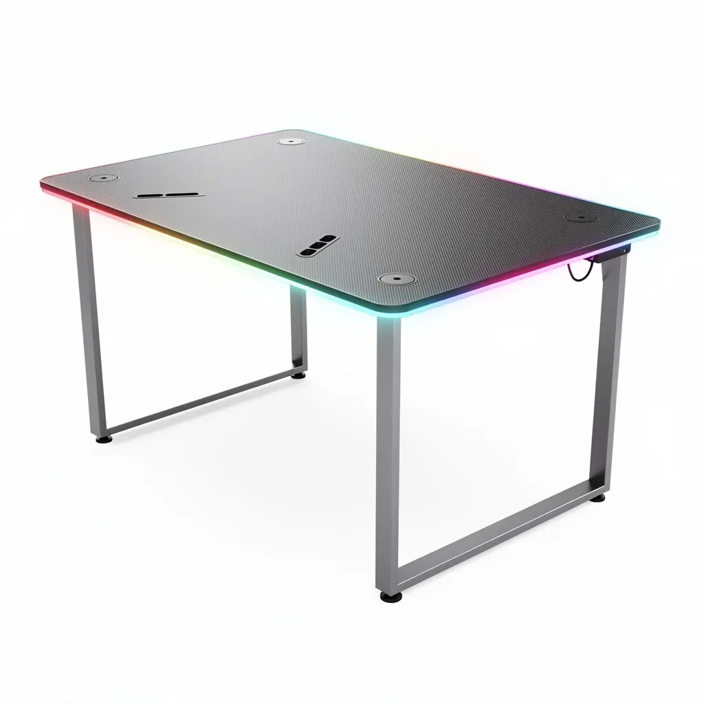 Gaming Desk RGB Carbon Route-Ready