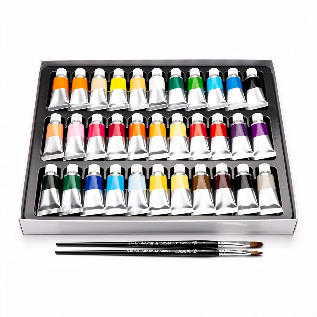 Gouache Paint Set 24 Artist Route-Ready