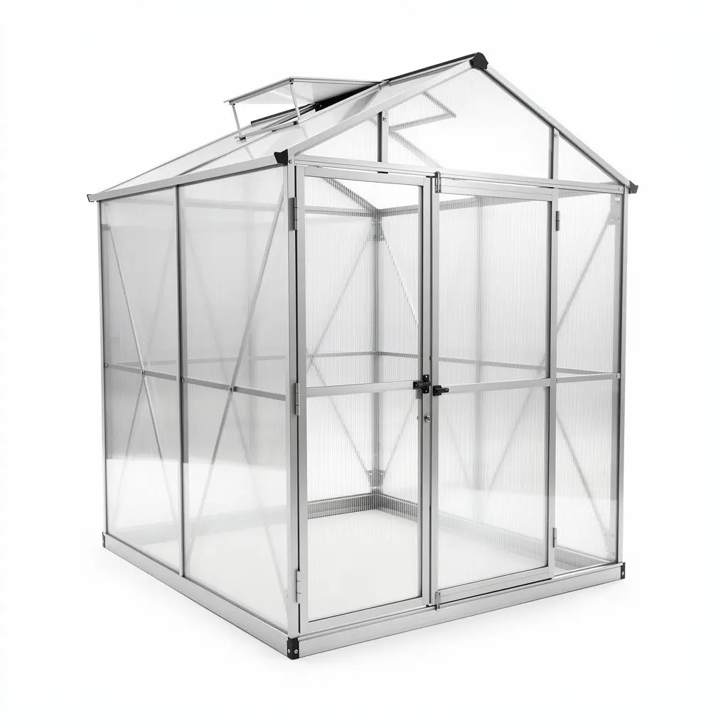 Greenhouse Walk-In Polycarbonate Zero-Checkout Edition