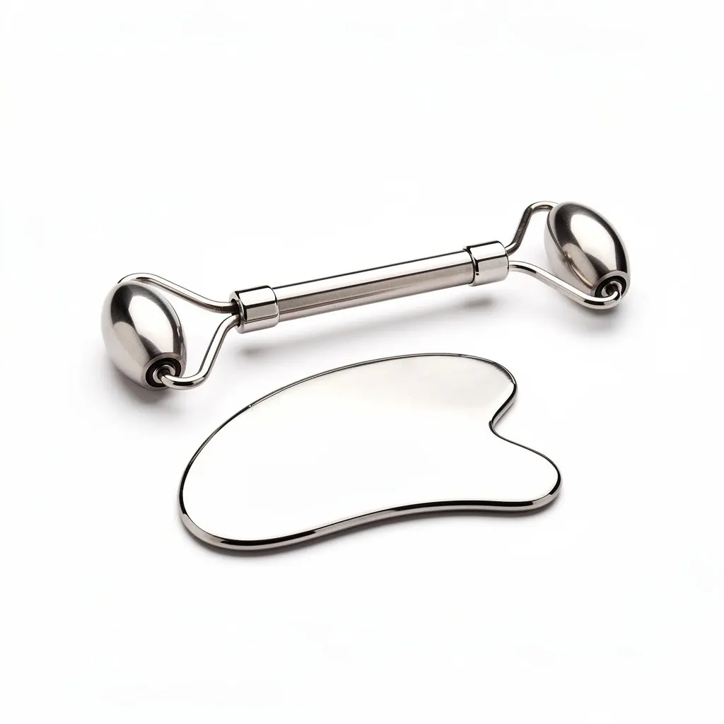 Gua Sha & Roller Set Stainless Route-Ready