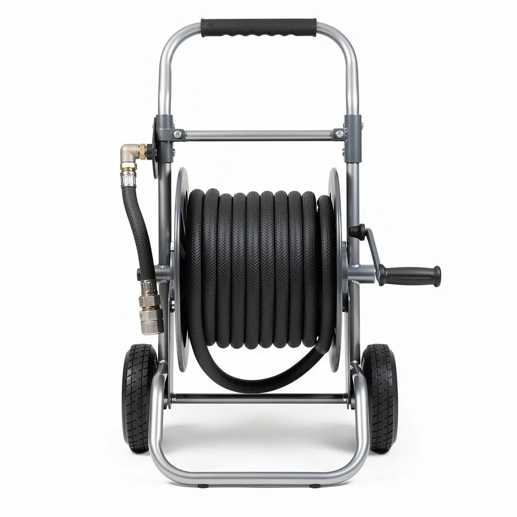 Hose Reel Retractable Cart Wish Drop