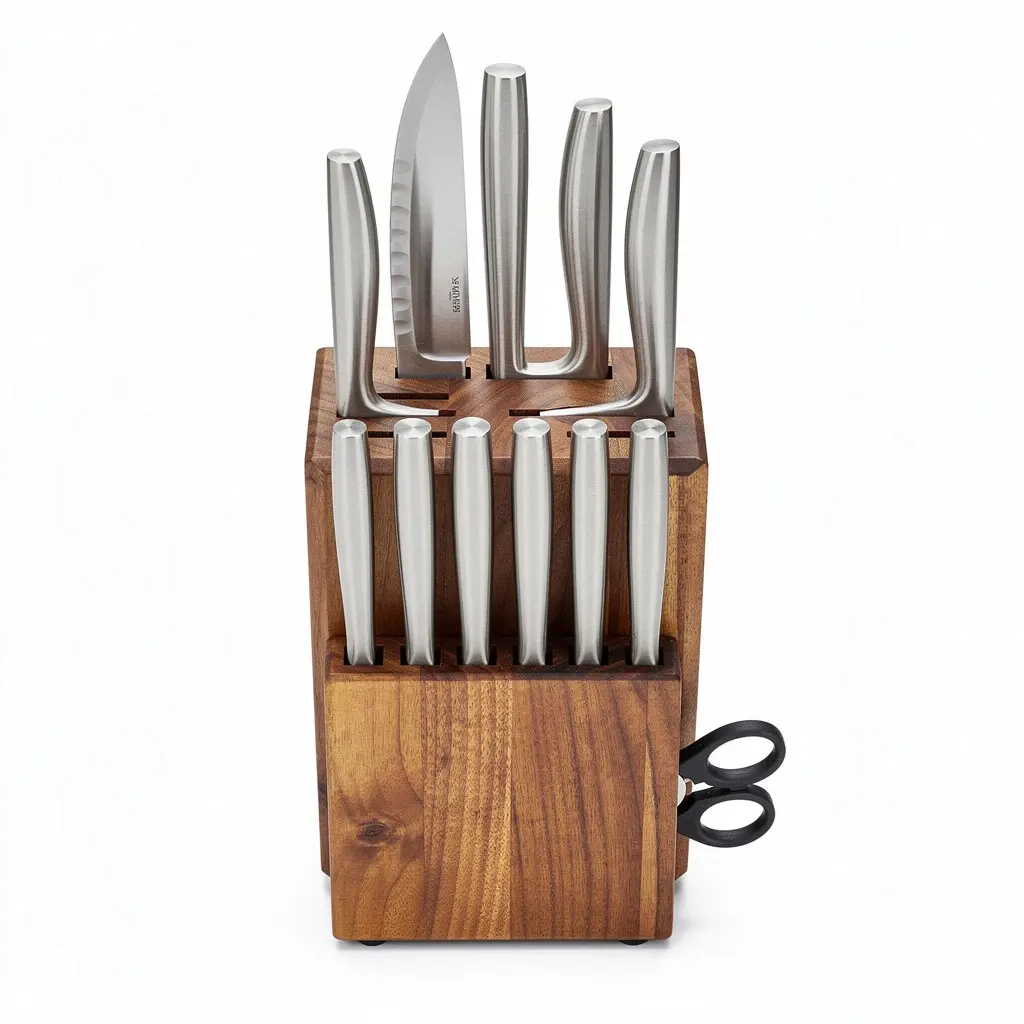 Knife Block Set (14pc) Acacia Dopamine Variant
